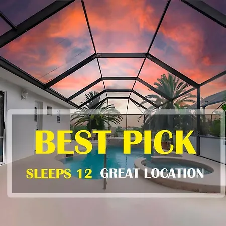 Stunning 5 Bedroom Pool Home Hot Tub 10 Mins To Disney